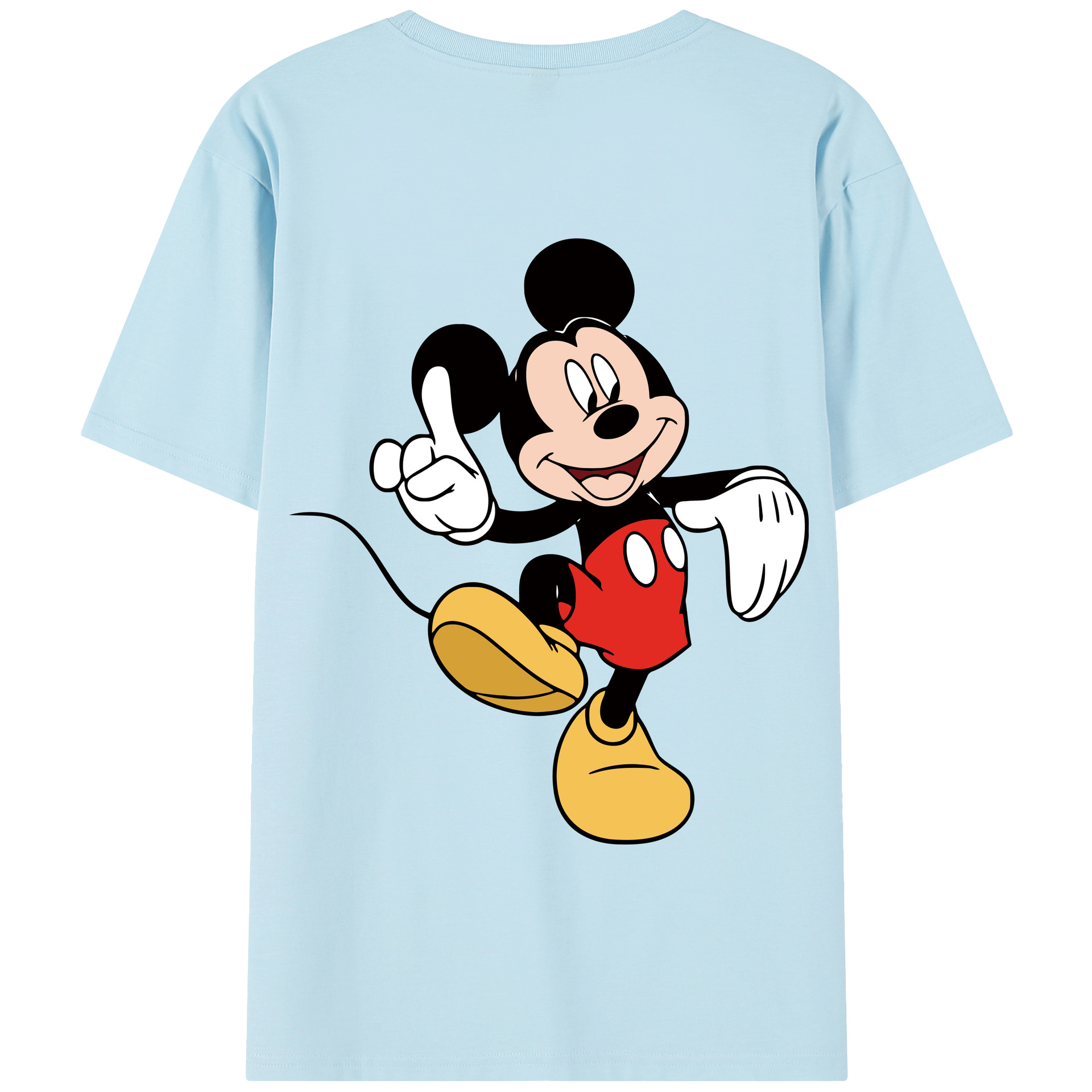 （画像用） ミッキーマウス Mickey Mouse 綿100％半袖Tシャツ（背面プリント）